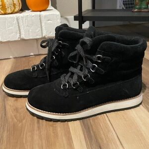 Splendid black lace-up ankle boots, 8.5